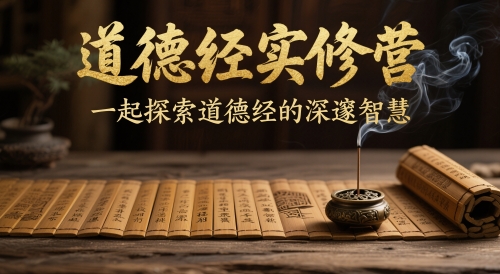 道德经实修营，一起探索道德经的深邃智慧祝你网-副业赚钱-互联网创业-资源整合祝你网