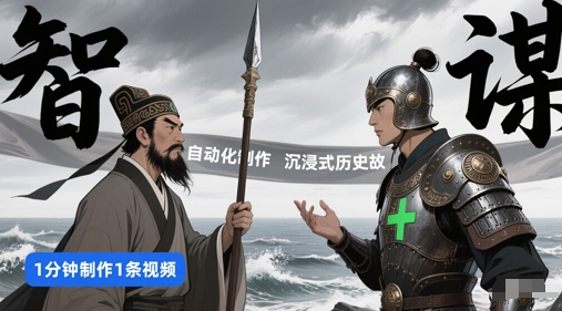 扣子工作流一键生成沉浸式历史故事，一天工作量，3分钟搞定祝你网-副业赚钱-互联网创业-资源整合祝你网