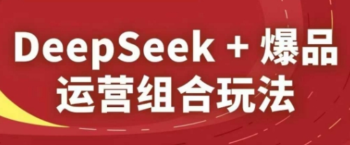 DeepSeek+爆品运营组合玩法，2025淘系精品课祝你网-副业赚钱-互联网创业-资源整合祝你网