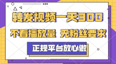 转发视频一天3张+，正规平台放心做，不看播放量，不看粉丝量，一个任务几分钟完成【揭秘】祝你网-副业赚钱-互联网创业-资源整合祝你网