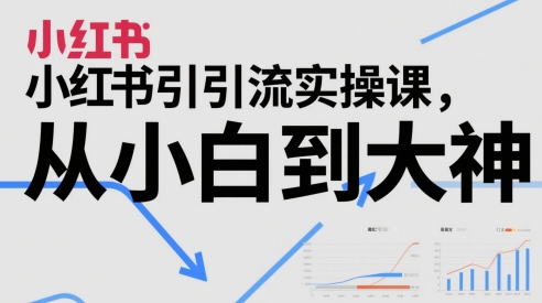 小红书引流实操课，从小白到大神祝你网-副业赚钱-互联网创业-资源整合祝你网