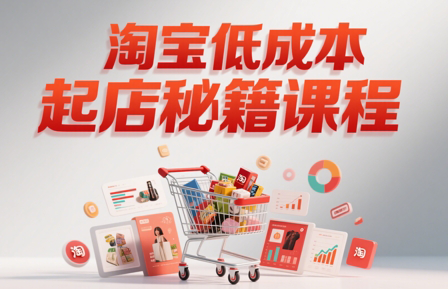 子枫老师·淘宝低成本起店系统课祝你网-副业赚钱-互联网创业-资源整合祝你网