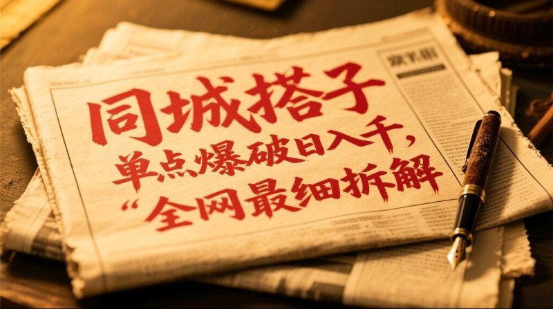 同城搭子群19.9单点爆破日入千，搭子组局月入万，全网最细拆解祝你网-副业赚钱-互联网创业-资源整合祝你网