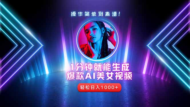 2025年最强副业：用AI做短视频，从零开始打造爆款账号！祝你网-副业赚钱-互联网创业-资源整合祝你网