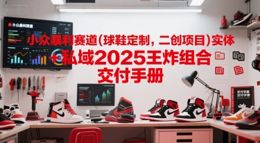 小众暴利赛道(球鞋定制，二创项目)实体+私域2025王炸组合  交付手册祝你网-副业赚钱-互联网创业-资源整合祝你网