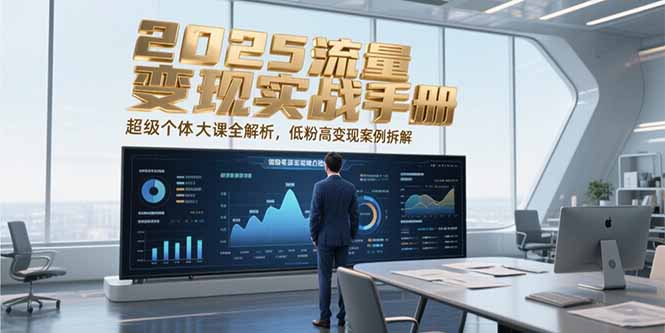 2025流量变现实战手册，超级个体大课全解析，低粉高变现案例拆解祝你网-副业赚钱-互联网创业-资源整合祝你网