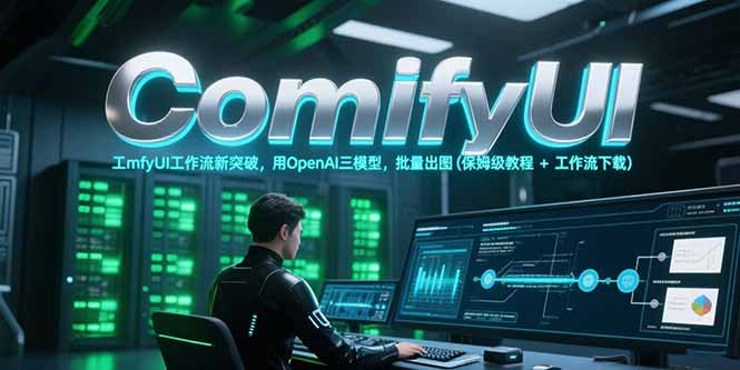 ComfyUI工作流新突破，用OpenAI三模型，批量出图(保姆级教程+工作流下载祝你网-副业赚钱-互联网创业-资源整合祝你网