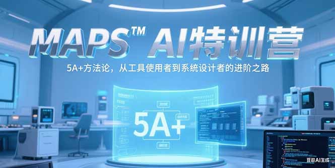 MAPSAI特训营，掌握 5A+方法论，从工具使用者到系统设计者的进阶之路祝你网-副业赚钱-互联网创业-资源整合祝你网