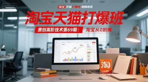 淘宝天猫打爆班原创高阶技术第69期：淘宝从0到爆祝你网-副业赚钱-互联网创业-资源整合祝你网