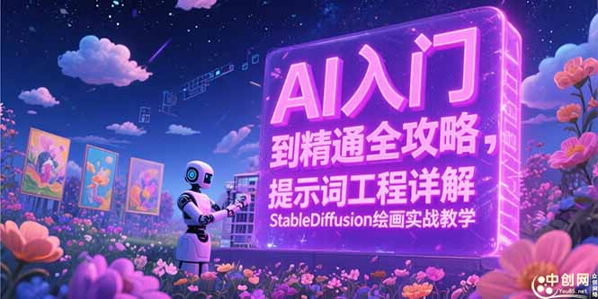 AI入门到精通全攻略，提示词工程详解，StableDiffusion绘画实战教学祝你网-副业赚钱-互联网创业-资源整合祝你网