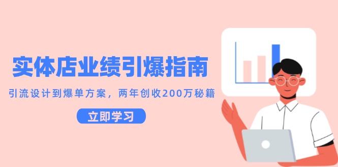 实体店业绩引爆指南，引流设计到爆单方案，两年创收200万秘籍祝你网-副业赚钱-互联网创业-资源整合祝你网