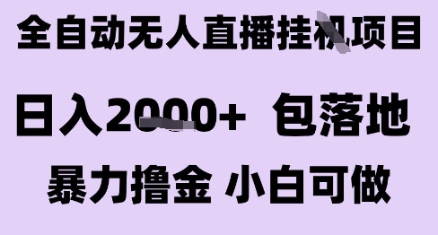 最新全自动抖音无人直播挂G项目，日入2k+ 包落地暴力撸金，小白可做祝你网-副业赚钱-互联网创业-资源整合祝你网