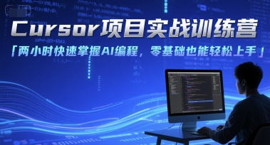 Cursor项目实战训练营，两小时快速掌握AI编程，零基础也能轻松上手祝你网-副业赚钱-互联网创业-资源整合祝你网