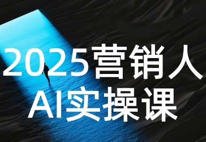 2025营销人Al实操课，AI营销抢跑实战，从Prompt到方案，效率碾压同行祝你网-副业赚钱-互联网创业-资源整合祝你网