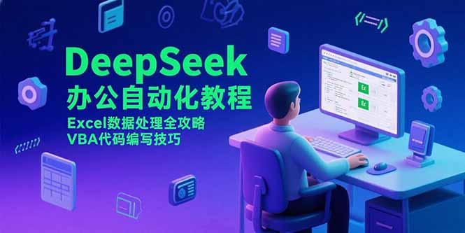 DeepSeek办公自动化教程，Excel数据处理全攻略，VBA代码编写技巧祝你网-副业赚钱-互联网创业-资源整合祝你网