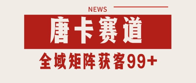 唐卡赛道私域引流获客 自热矩阵SOP日引流99+精准客资祝你网-副业赚钱-互联网创业-资源整合祝你网