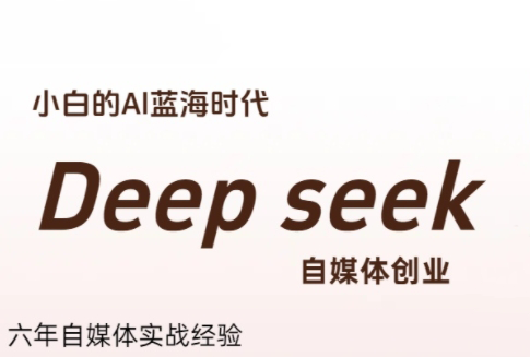 冰冰老师·普通人如何利用Deepseek创业祝你网-副业赚钱-互联网创业-资源整合祝你网