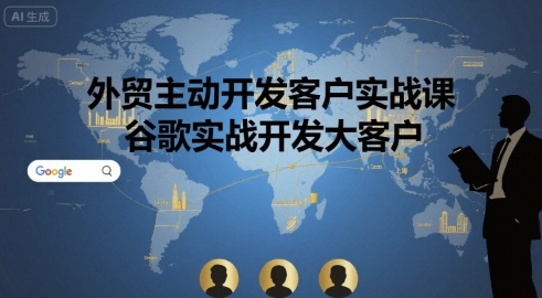外贸主动开发客户实战课，谷歌实战开发大客户祝你网-副业赚钱-互联网创业-资源整合祝你网