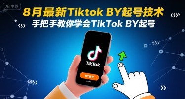 8月最新Tiktok搬运起号技术，手把手教你学会TikTok搬运起号祝你网-副业赚钱-互联网创业-资源整合祝你网