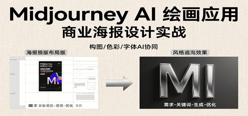 Midjourney AI绘画应用，关键词指令解析、漫画头像制作、海报设计、3D人物生成等祝你网-副业赚钱-互联网创业-资源整合祝你网