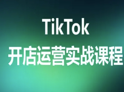 TikTok开店运营实战课程，TK跨境电商实操全流程祝你网-副业赚钱-互联网创业-资源整合祝你网