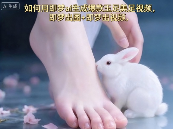 如何用即梦ai生成爆款玉足美足视频，即梦出图+即梦出视频，快速涨粉祝你网-副业赚钱-互联网创业-资源整合祝你网