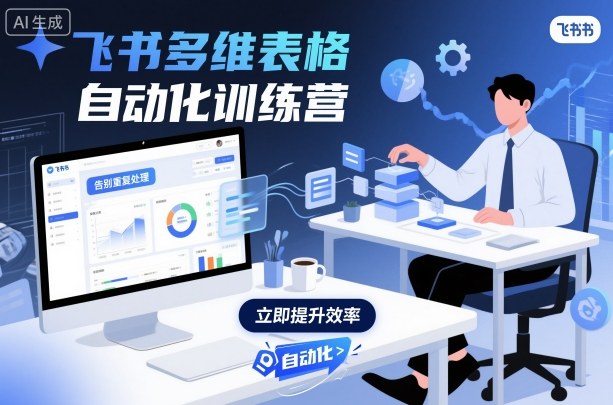 飞书多维表格自动化训练营，手把手教你告别重复处理，用多维表格开启高效办公新模式祝你网-副业赚钱-互联网创业-资源整合祝你网