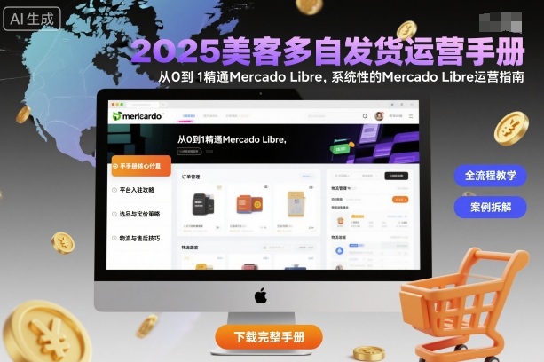 2025美客多自发货运营手册：从0到1精通Mercado Libre，系统性的Mercado Libre运营指南祝你网-副业赚钱-互联网创业-资源整合祝你网