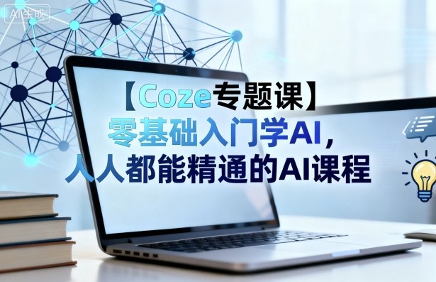 【Coze专题课】零基础入门学AI，人人都能精通的AI课程祝你网-副业赚钱-互联网创业-资源整合祝你网