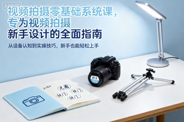 视频拍摄零基础系统课，专为视频拍摄新手设计的全面指南祝你网-副业赚钱-互联网创业-资源整合祝你网