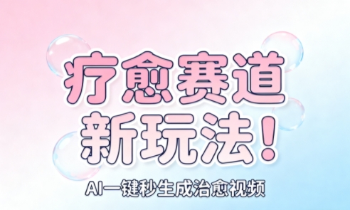 1-485.jpg AI+疗愈+一键生成,一分钟一条素材,每天想要多少素材就多少素材,矩阵做,月入1W