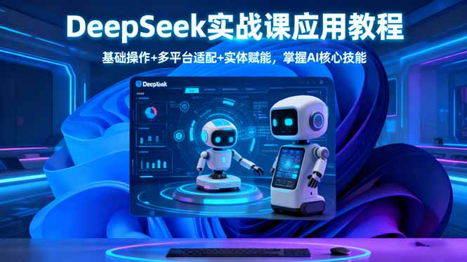 14d6ed1cf2cec299b62b9e3f266f66f2.jpeg DeepSeek实战课应用教程、基础操作+多平台适配+实体赋能,掌握AI核心技能