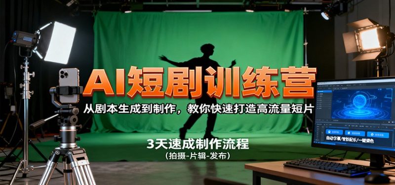 2938ef4ab623771833f0eb7b671c0a91-800x376.jpeg AI短剧训练营,从剧本生成到制作,教你快速打造高流量短片