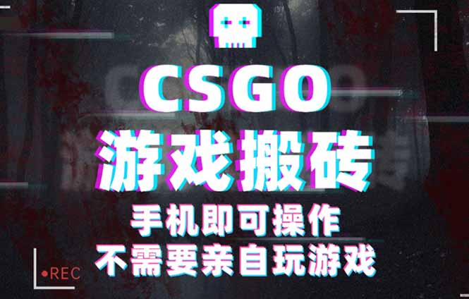 CSGO游戏挂机捡漏，单日扫货500+，年底小高峰上车可吃肉，手机即可操作…祝你网-副业赚钱-互联网创业-资源整合祝你网