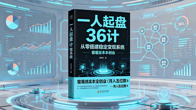 891ff8ecbf8b7767aa325beecbddfe67.jpeg 一人起盘36计:从零搭建稳定变现系统,实现低成本创业,月入五位数+