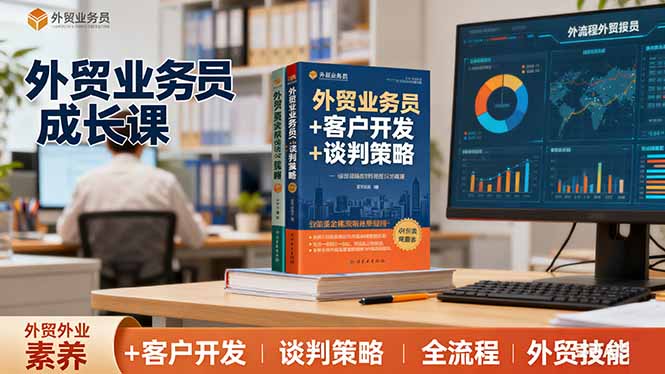 外贸业务员成长课：职业素养+客户开发+谈判策略、掌握全流程外贸技能祝你网-副业赚钱-互联网创业-资源整合祝你网
