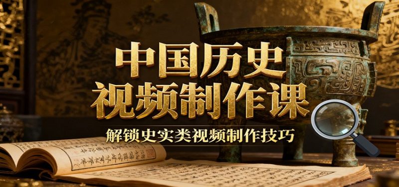 中国历史视频制作课:疆域地图集+参考文案+练习素材,解锁史实类视频制作技巧祝你网-副业赚钱-互联网创业-资源整合祝你网
