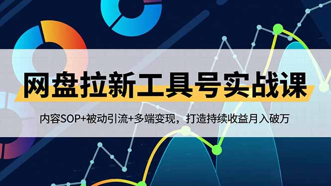 网盘拉新工具号实战课，内容SOP+被动引流+多端变现，打造持续收益月入破万祝你网-副业赚钱-互联网创业-资源整合祝你网
