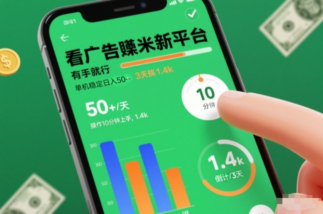 1-175.jpg 看广告賺米新平台,有手就行,单机稳定日入50+,操作10分钟上手,3天搞了1.4k