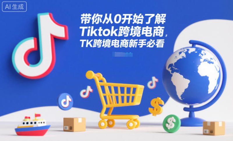 带你从0开始了解Tiktok跨境电商，TK跨境电商新手必看祝你网-副业赚钱-互联网创业-资源整合祝你网