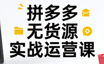 子枫老师·拼多多无货源实战运营课(更新12月)祝你网-副业赚钱-互联网创业-资源整合祝你网