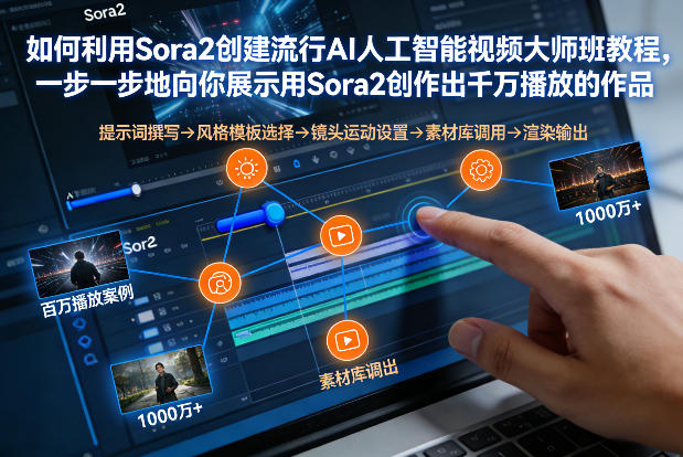 如何利用Sora2创建流行AI人工智能视频大师班，一步一步地向你展示用Sora2创作出千万播放的作品祝你网-副业赚钱-互联网创业-资源整合祝你网