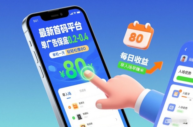最新首码平台，单广告保底0.2-0.4，单机一天轻松撸80，早入场早賺米祝你网-副业赚钱-互联网创业-资源整合祝你网