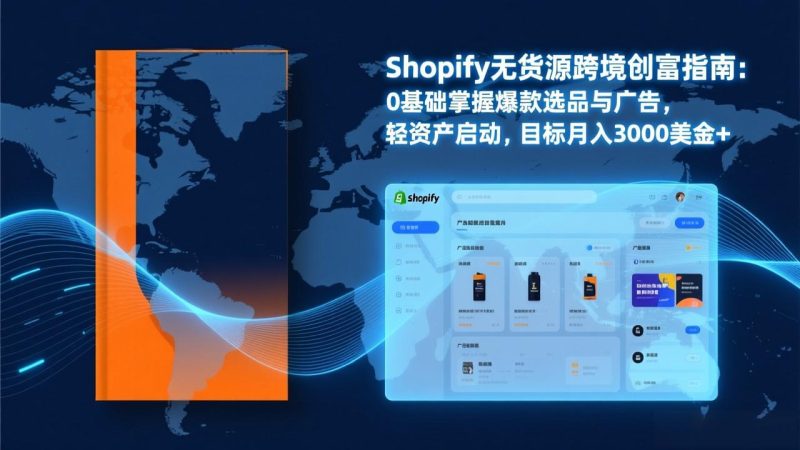 Shopify爆款打法实战：从选品到广告投放，复制爆款模型，驱动独立站月销售额破万刀祝你网-副业赚钱-互联网创业-资源整合祝你网