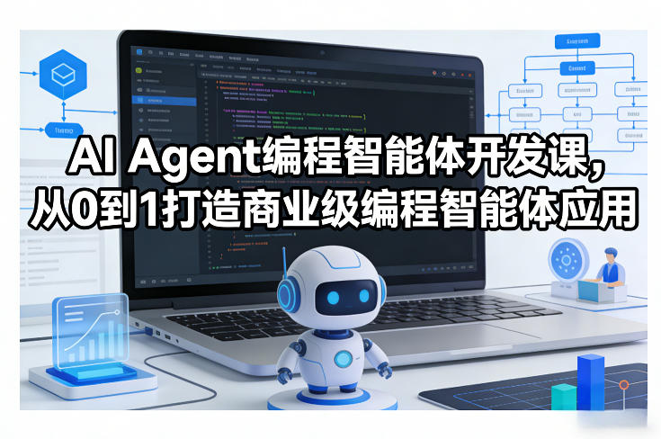 AI Agent编程智能体开发课，从0到1打造商业级编程智能体应用祝你网-副业赚钱-互联网创业-资源整合祝你网
