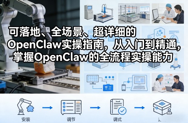 可落地、全场景、超详细的OpenClaw实操指南，从入门到精通，掌握OpenClaw的全流程实操能力祝你网-副业赚钱-互联网创业-资源整合祝你网