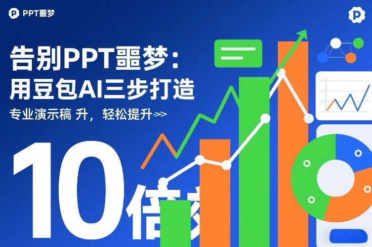 告别PPT噩梦：用豆包AI三步打造专业演示文稿，轻松提升10倍效率祝你网-副业赚钱-互联网创业-资源整合祝你网