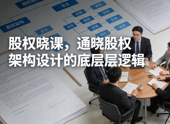 股权晓课，通晓股权架构设计的底层逻辑祝你网-副业赚钱-互联网创业-资源整合祝你网