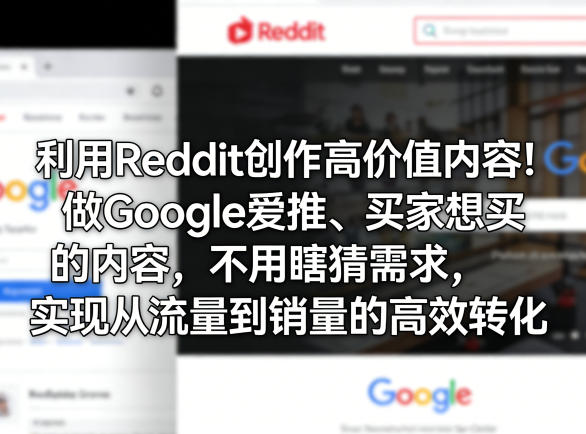 利用Reddit创作高价值内容！做Google爱推、买家想买的内容，不用瞎猜需求，实现从流量到销量的高效转化祝你网-副业赚钱-互联网创业-资源整合祝你网