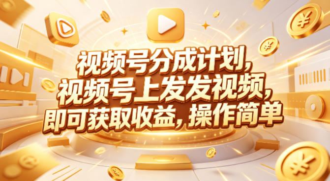 视频号分成计划，599元众筹的Red团队课程，视频号上发发视频，即可获取收益，操作简单祝你网-副业赚钱-互联网创业-资源整合祝你网